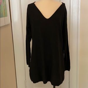 Black v-neck sweater by meakeor - size S